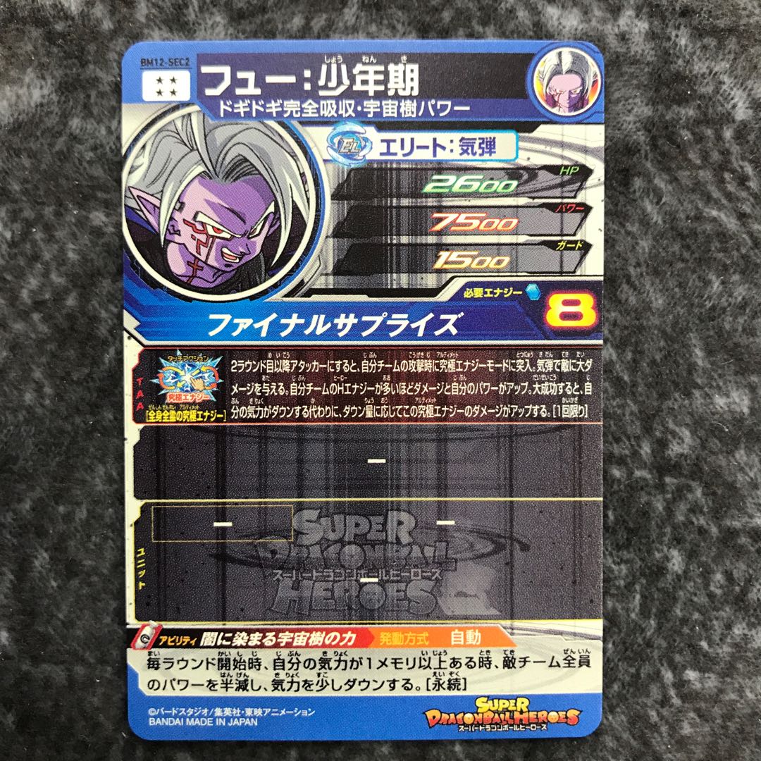 フュー：少年期　BM12-SEC2 1枚