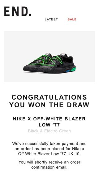 Off-White x Nike Blazer Low 29cm