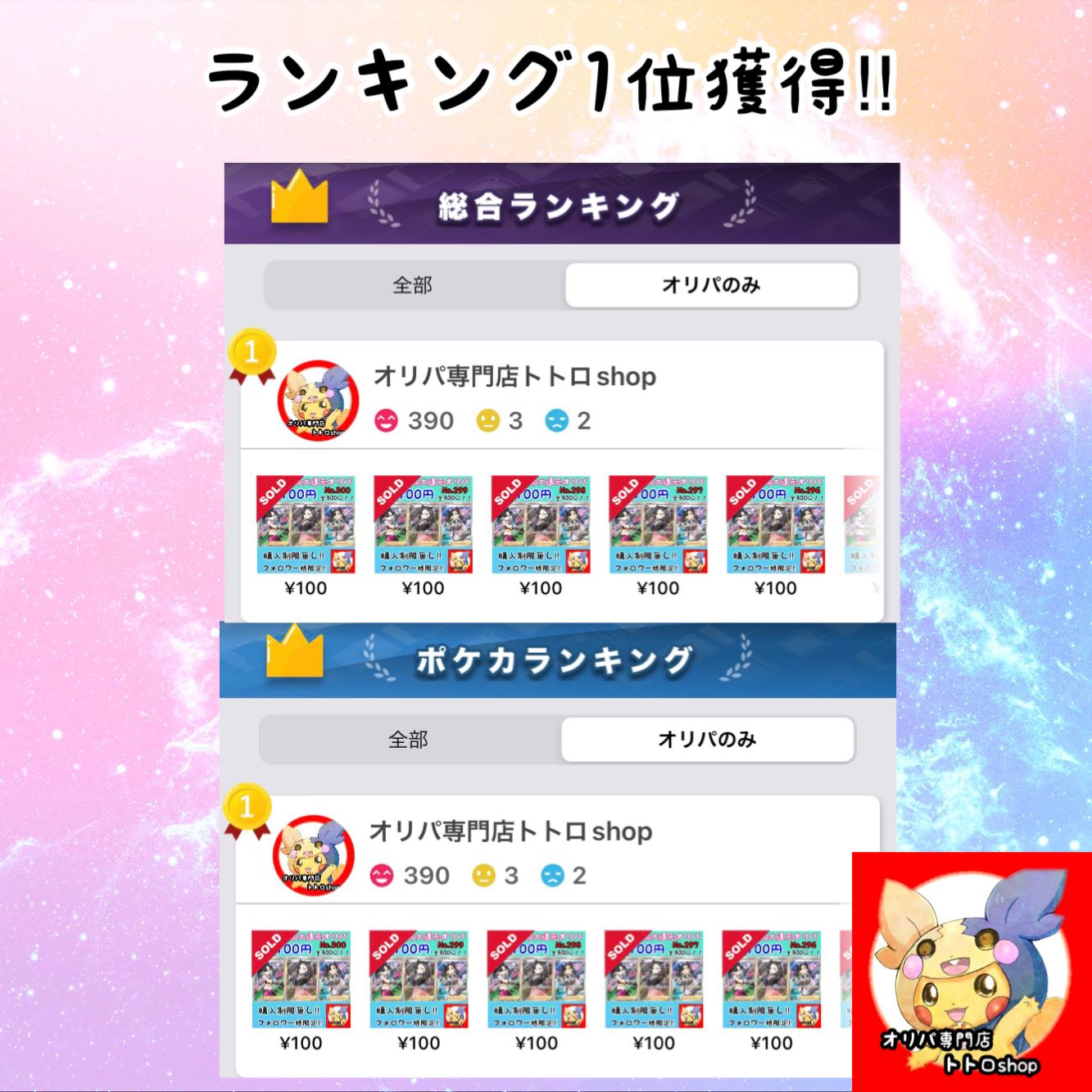 Celebrate #1 ranking, Acerola confirmed! Great reduction Acerola Oripa! Girl sr.
