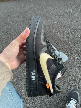 OFF-WHITE × NIKE AIR FORCE 1 LOW BLACK 28.5cm