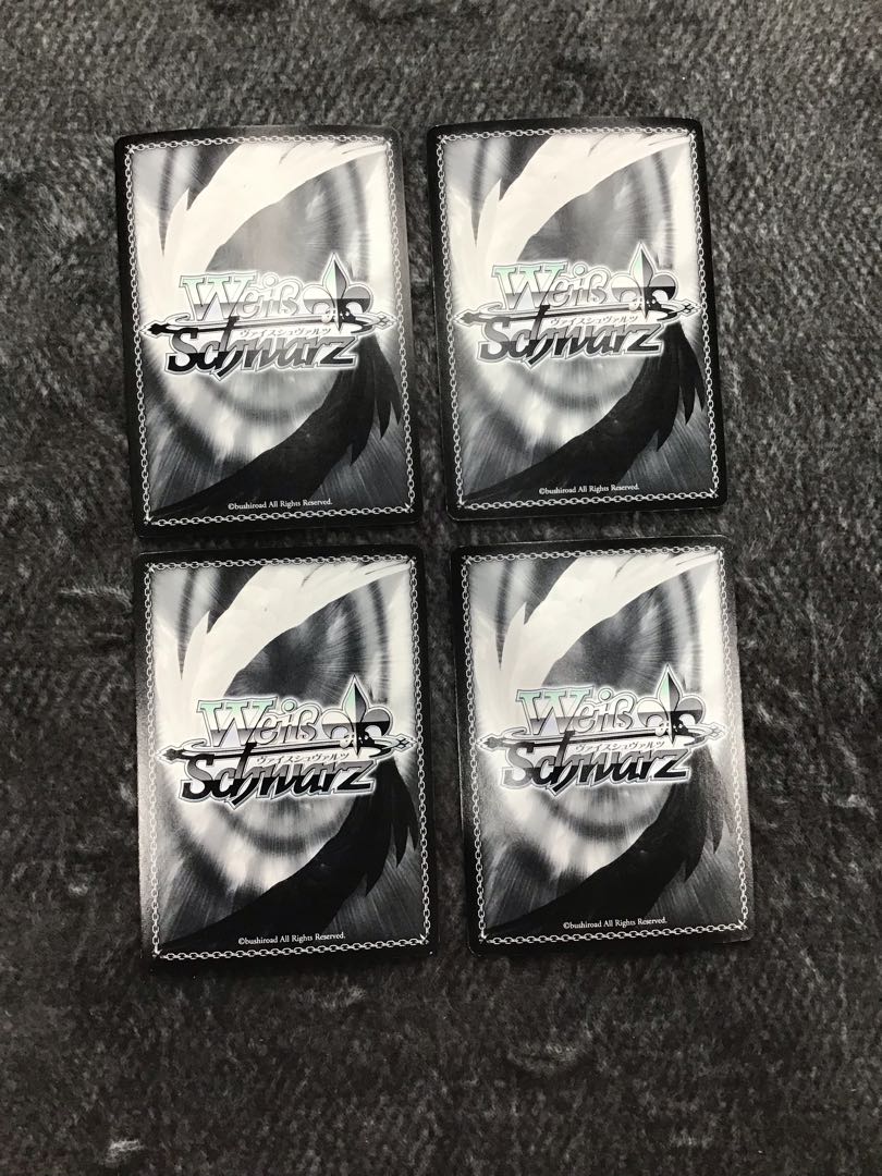 Weiss Schwarz fate/staynight Memories RRR 4 copies 4枚