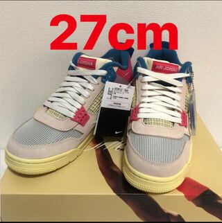 UNION × NIKE AIR JORDAN 4 "GUAVA" 27cm