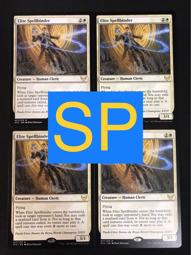精鋭呪文縛り Elite Spellbinder 英語4枚 Spの通販 ゴリオ 9月2日英語版mtg出品中 Magi トレカ専用フリマアプリ