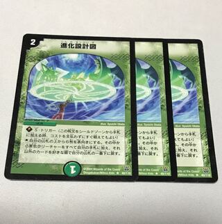 進化設計図　3枚