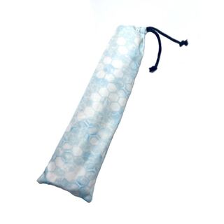 プレイマットケース　スカイブルー　模様付き収納袋