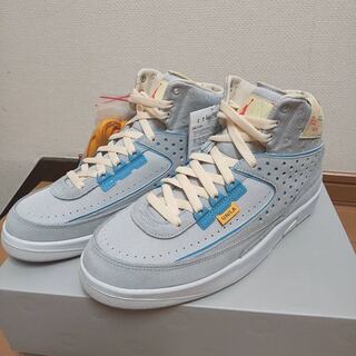 UNION x Nike Air Jordan 2 "Grey Fog "25cm 25cm