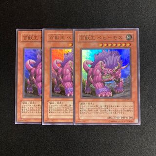 p224 百獣王 ベヒーモス スーパーレア 3枚セット 遊戯王 トレトレ