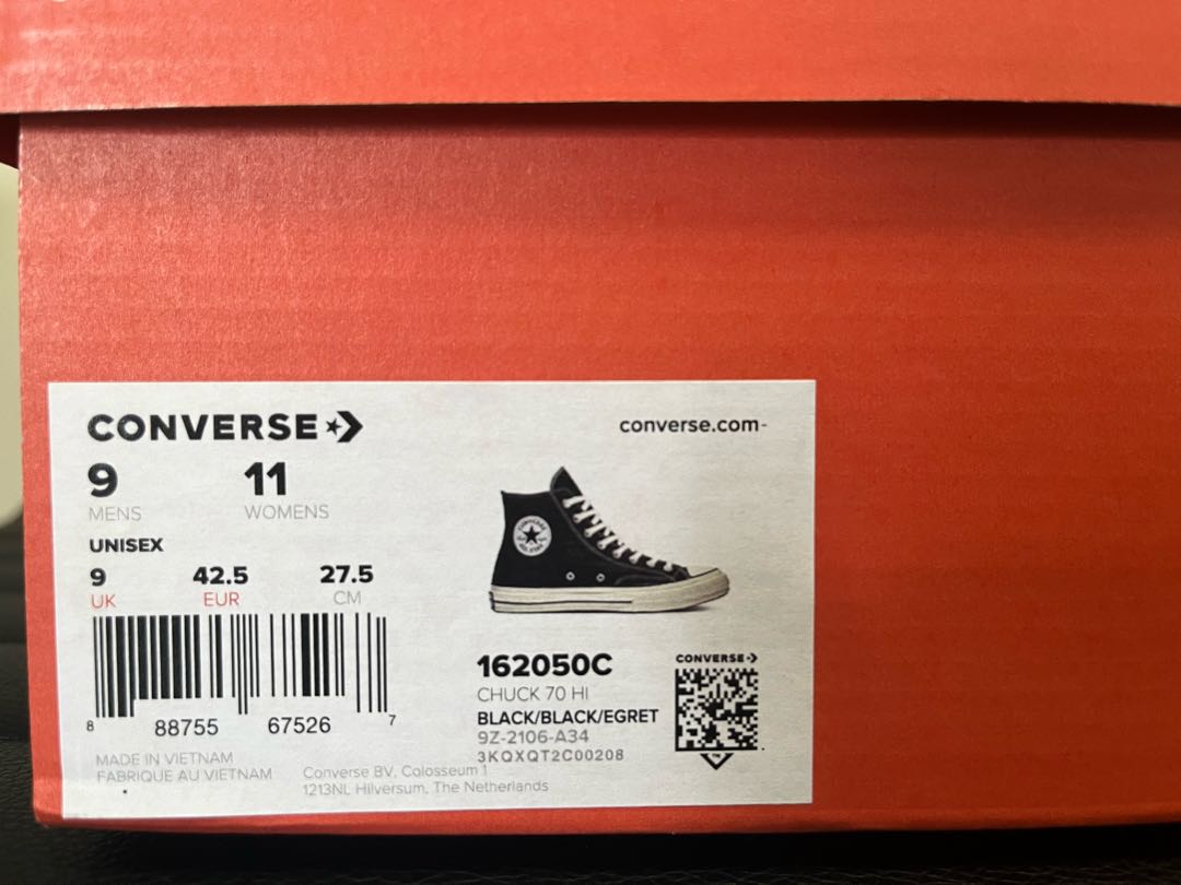 コンバース チャックテイラー CT 70 HI 27.5 27.5cm