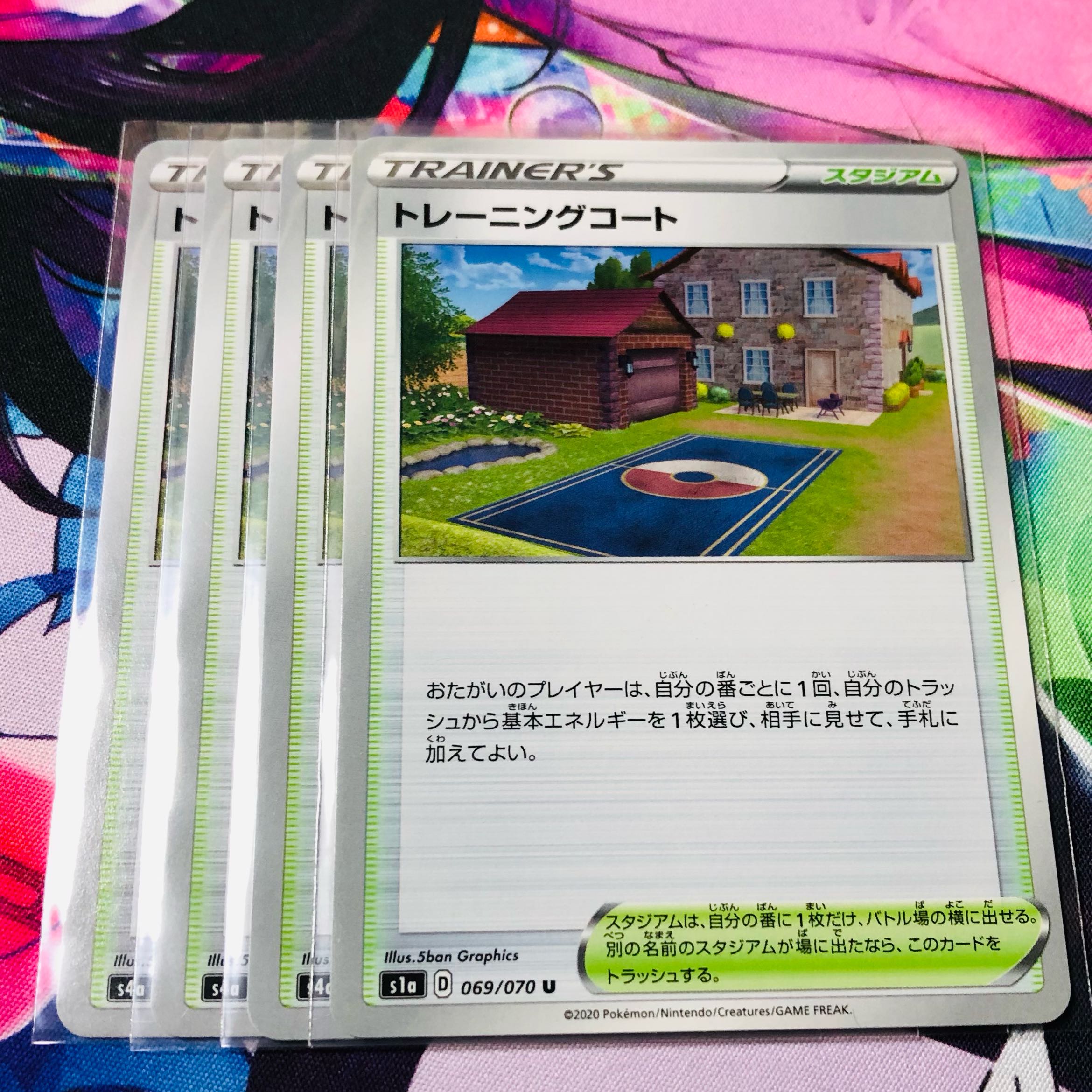 Training Court, set of 4, with some minor whiteout.