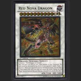 【PSA10】スカーレッド・ノヴァ・ドラゴン レリーフ　アルティメット キズあり【遊戯王】アルティメットレア◇スカーレッド・ノヴァ