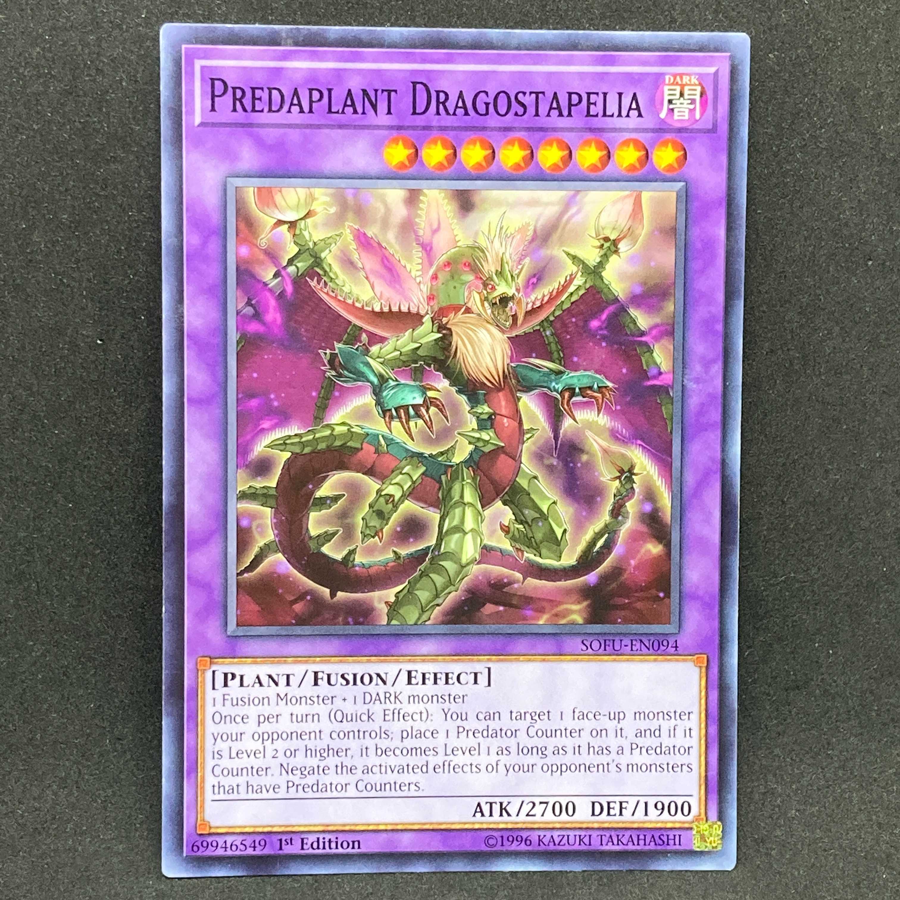 Yu-Gi-Oh English Predaplant Dragostapelia 1st SOFU Normal No