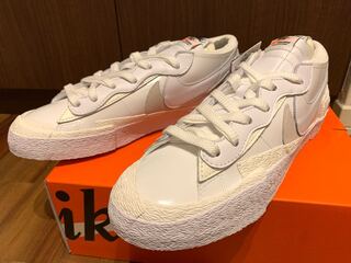 28.5cm sacai Nike Blazer White Patent 28.5cm