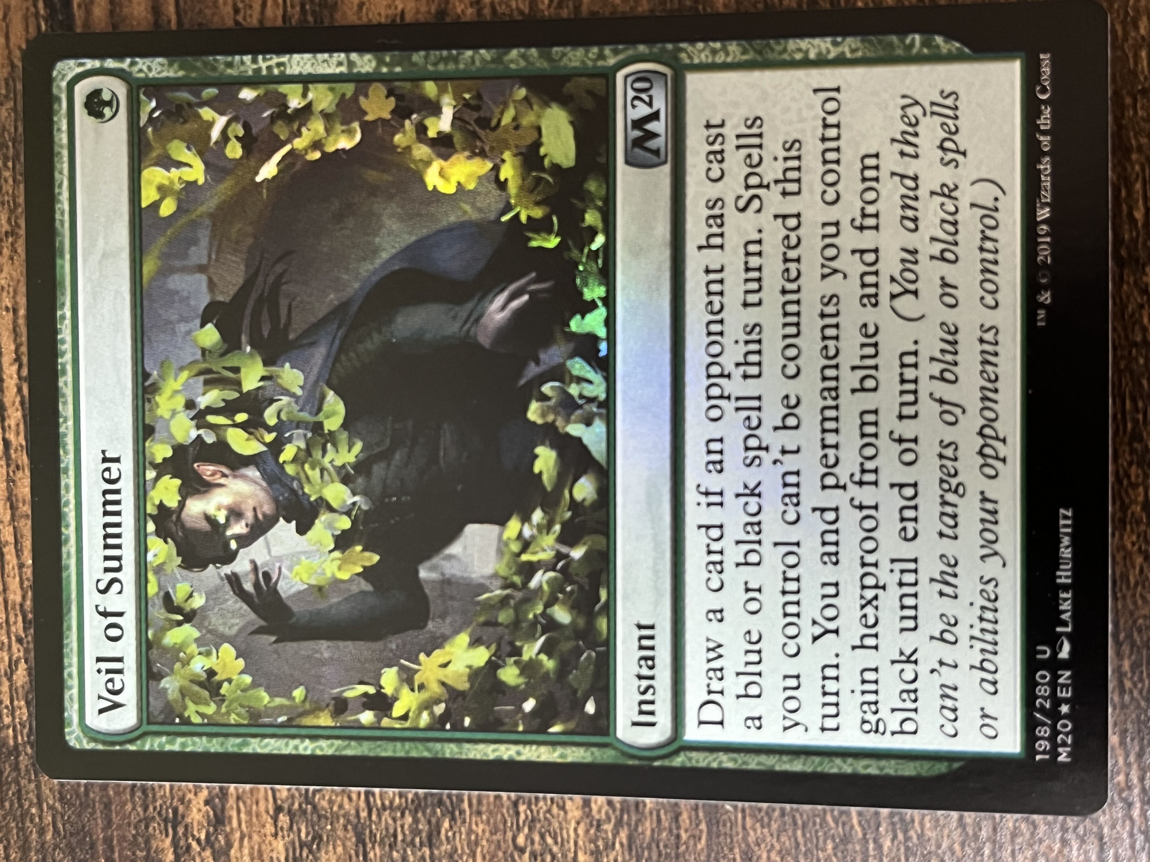 Veil of Summer Uncommon 198/280 Basic Set 2020 Foil Up to 2