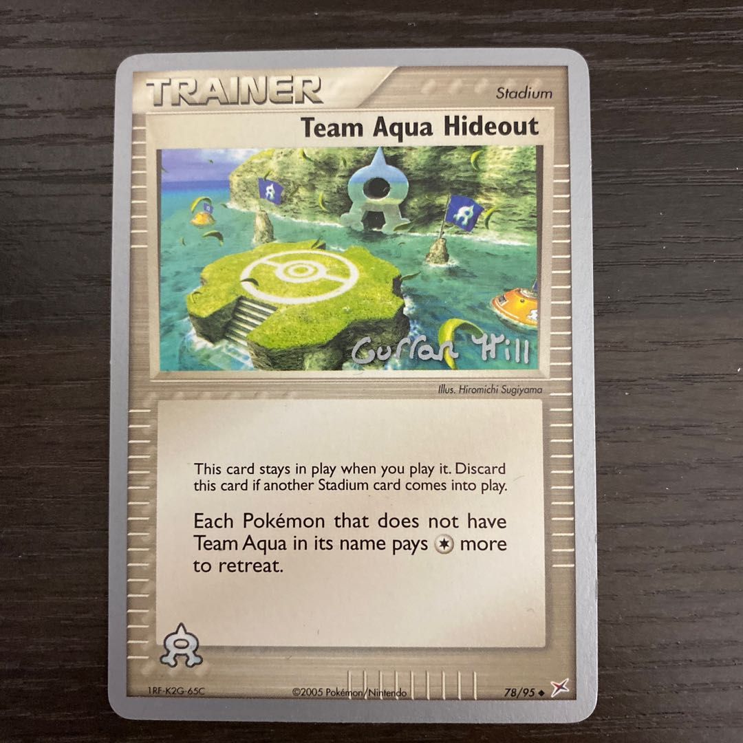 Exclusive for Meta@, Pokémon Card Team Aqua's Secret Base Enisida Umi Outside Edition Championship Promo