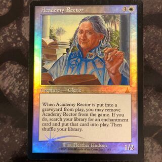 アカデミーの学長 Foil 英語版