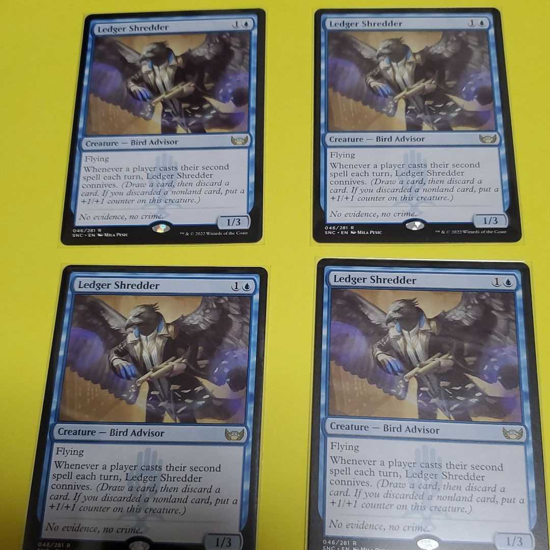 Mtg ledger tearing, set of 4