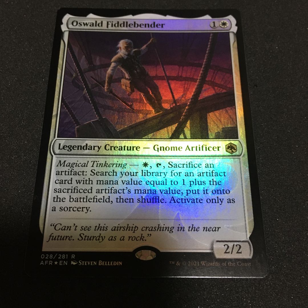 Oswald Fiddlepender (English) amp; Sandshrew card
