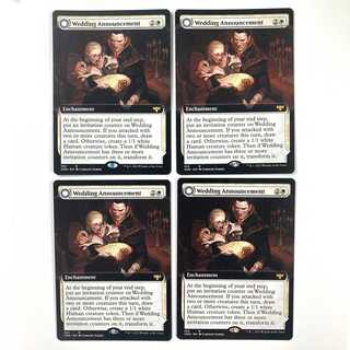 English Wedding Announcement Extended Art 4 sheets