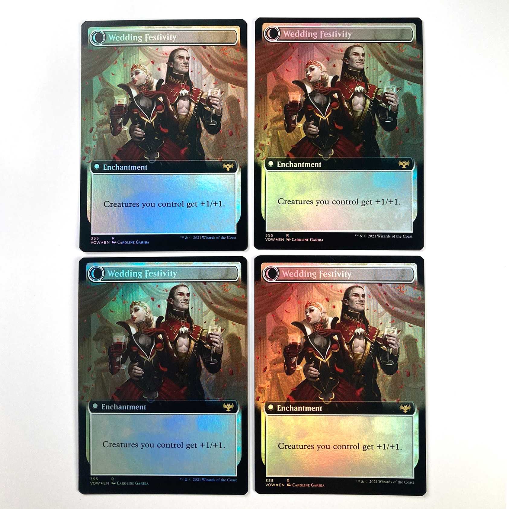 English Wedding Announcement Expanded Art Foil 4 copies