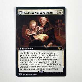 English Wedding Announcement Extended Art