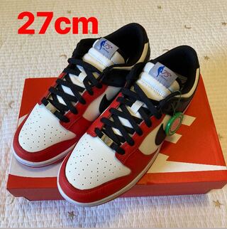 NBA × Nike Dunk Low EMB  "Chicago Bulls" 27cm