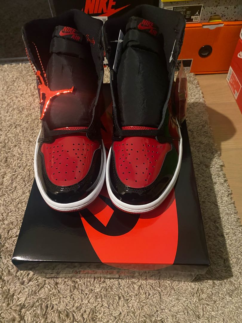 Nike AJ1 High OG Patent Bred 28.5cm