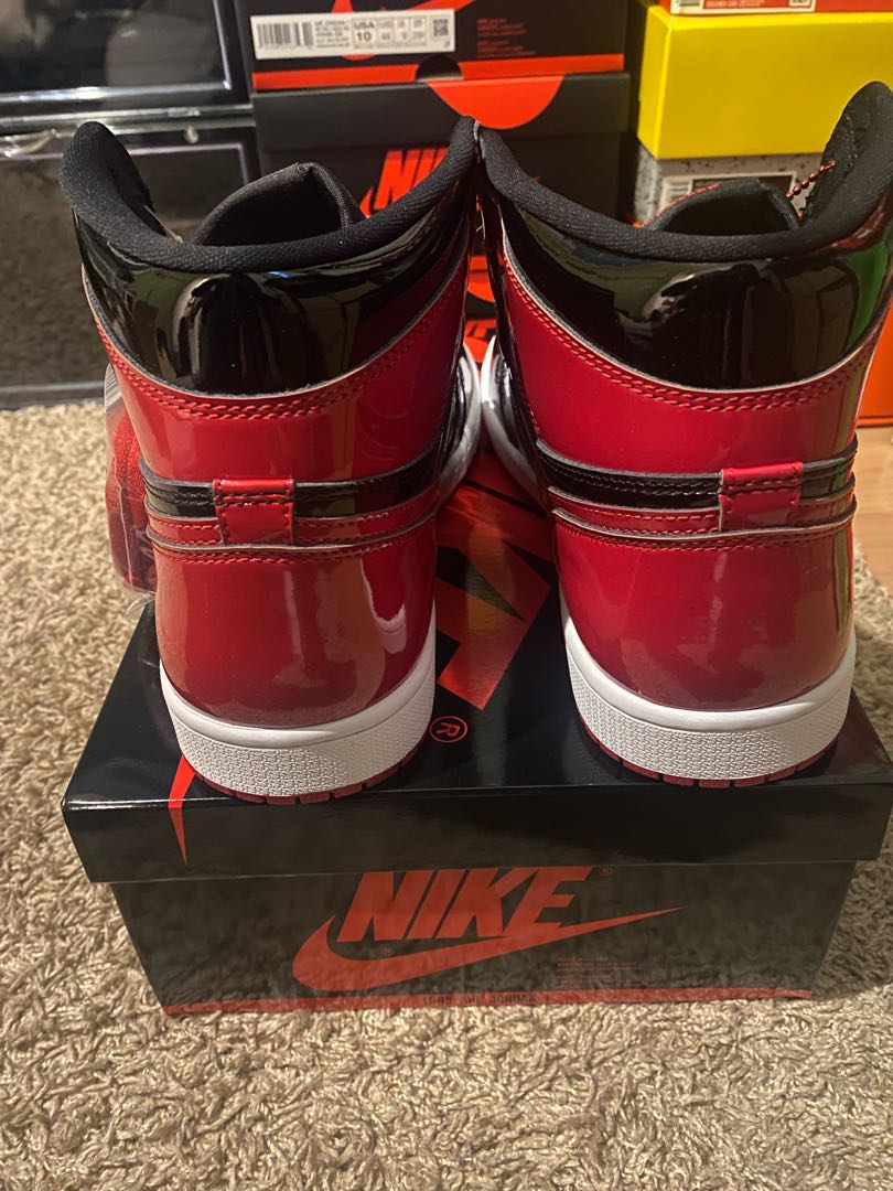 Nike AJ1 High OG Patent Bred 28.5cm