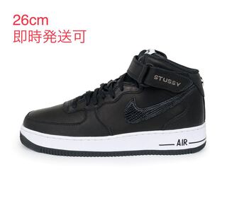 Stussy Nike Air Force 1 Mid Black 26cm