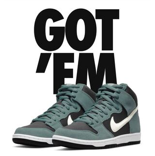 Nike SB Dunk High "Mineral Slate Suede 26cm