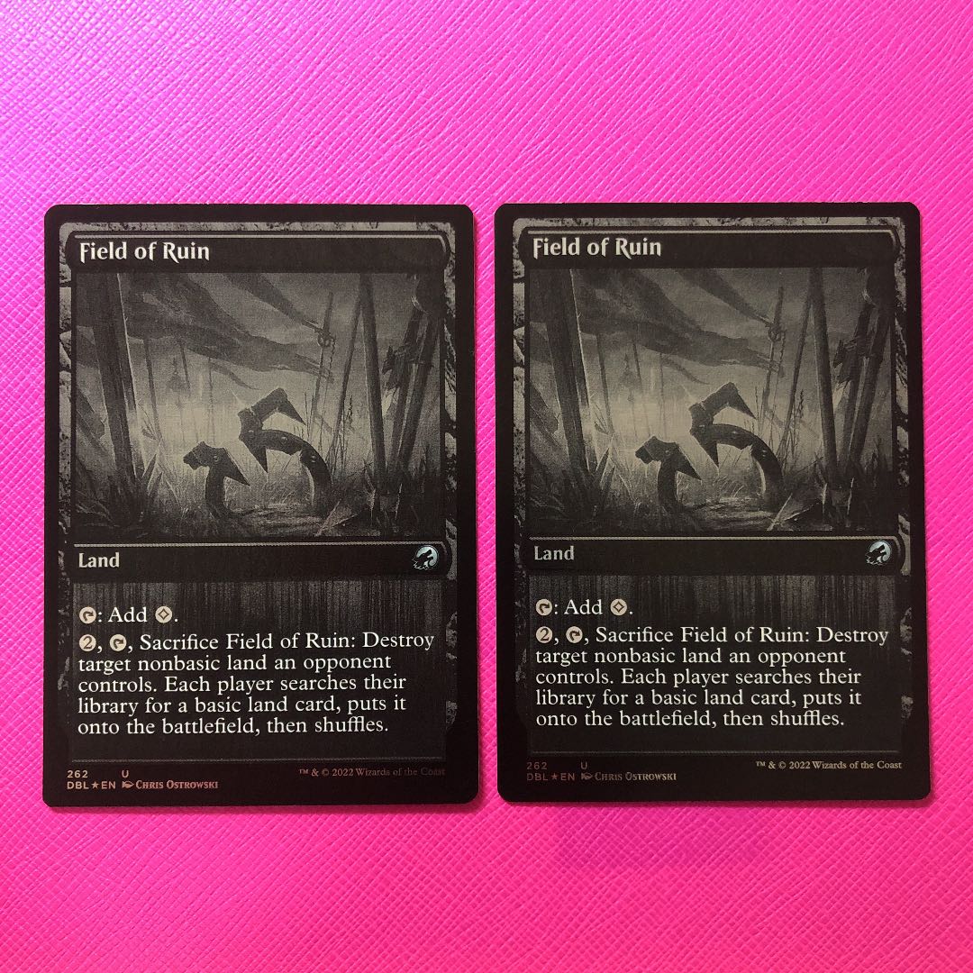 MTG] Field of Ruin Silver Screen Foil 2 copies