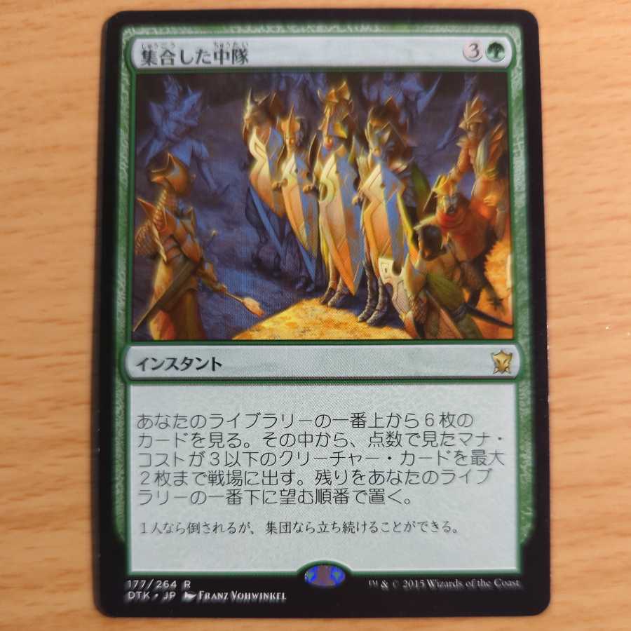 集合した中隊 微キズ