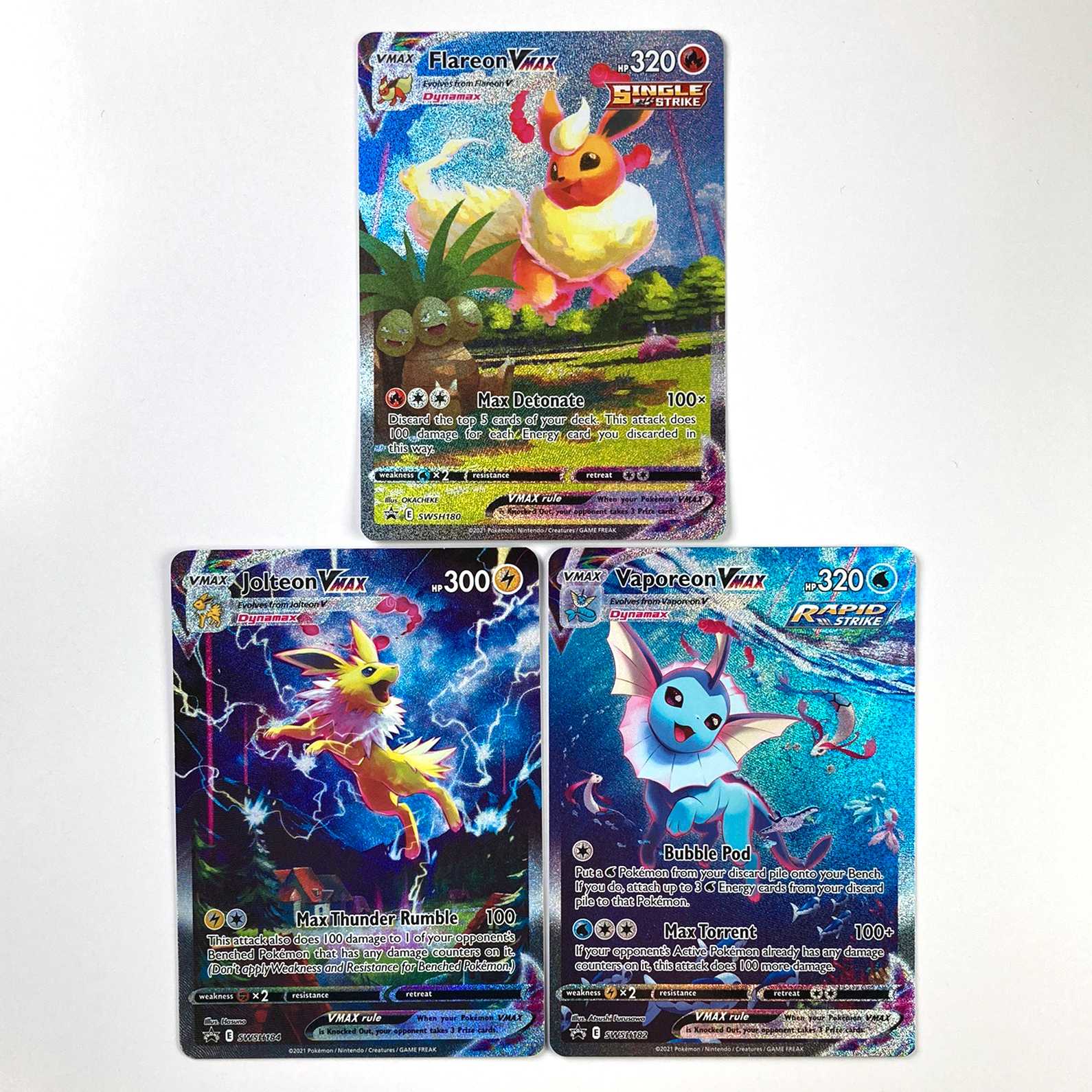 夏ポケカ英語版 ブースター/シャワーズ/サンダース 3枚セット