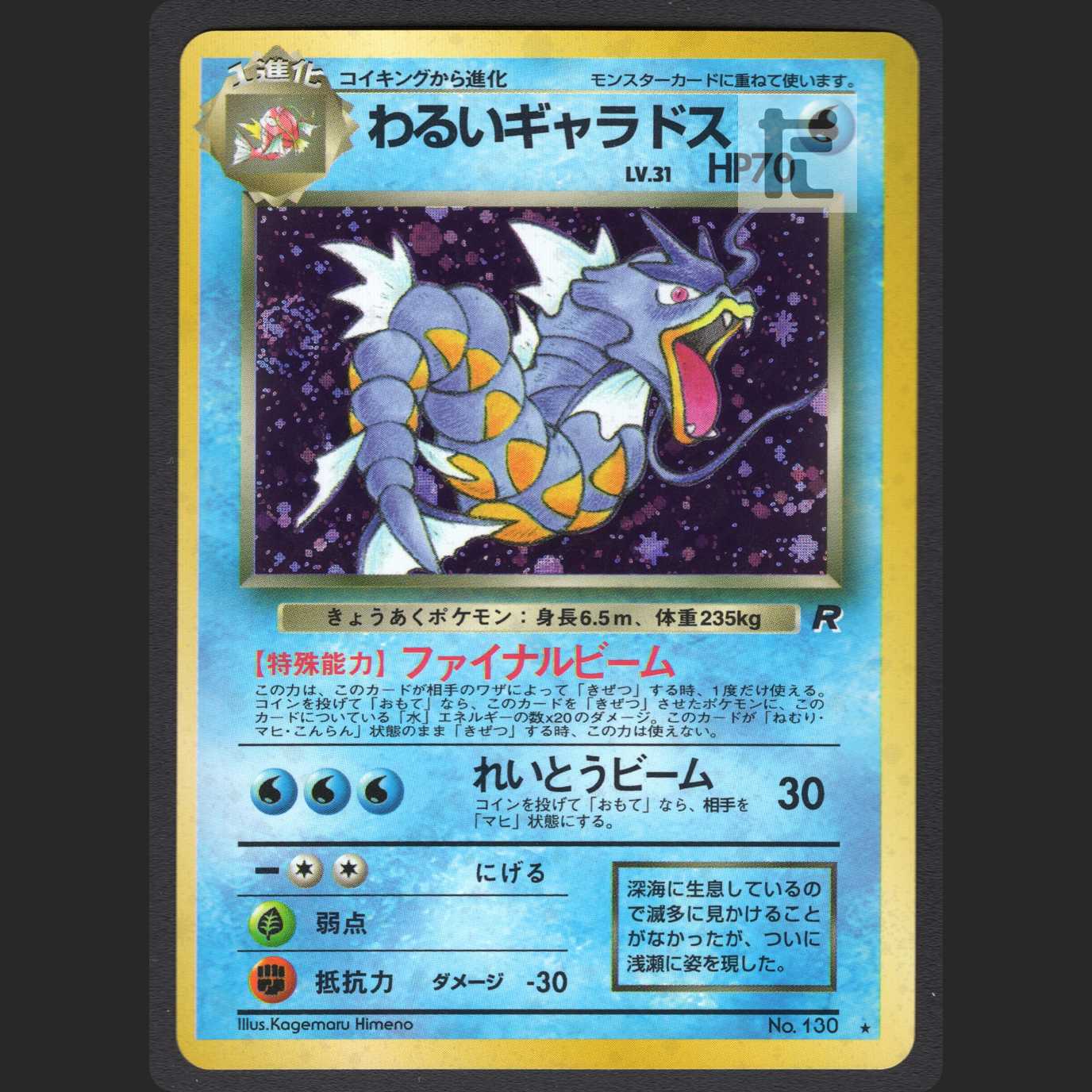 わるいギャラドス LV.31【ニアミント】旧裏/管理:MP0986