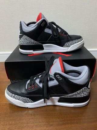 Nike Air Jordan 3 Retro OG Black Cement 27.5cm