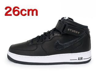 Stussy x Nike Air Force 1 Mid Black 26cm
