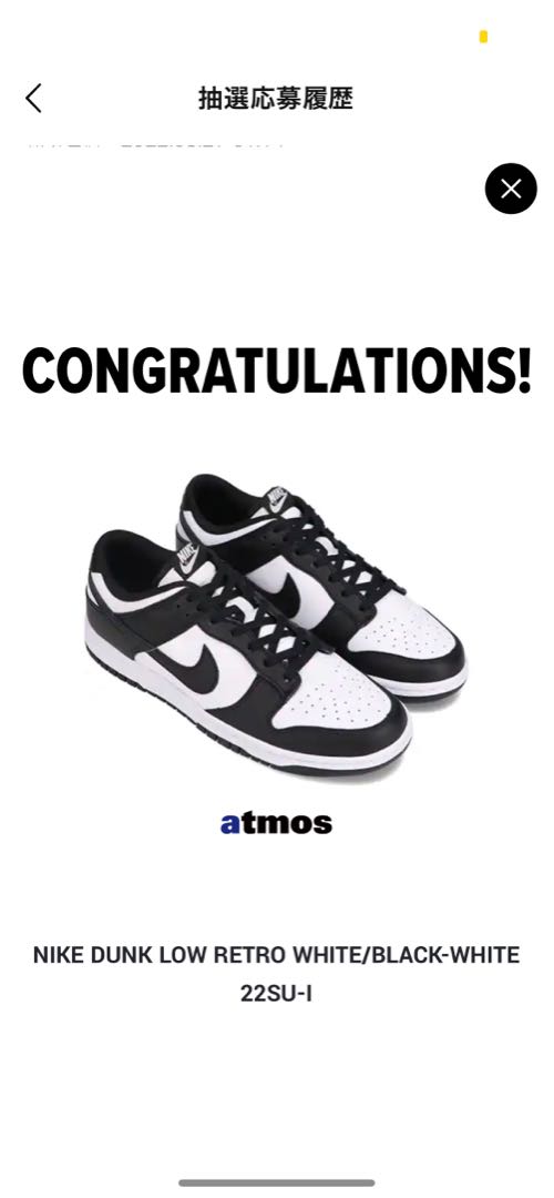 Nike dunk low black&white 27.5cm