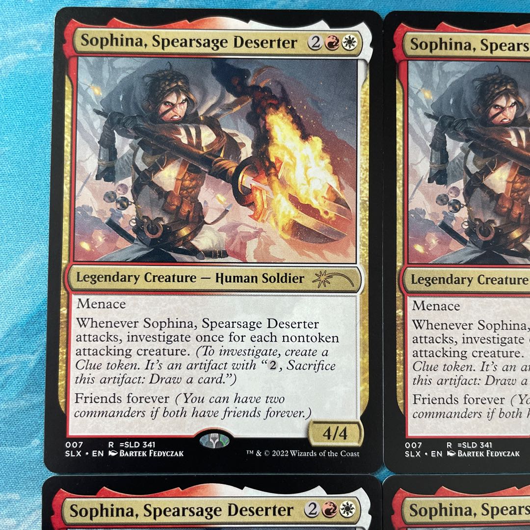 MTG 4枚 Sophina,Spearsage Deserter
