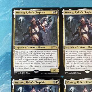MTG 4 cards Wernog,Rider's Chaplain