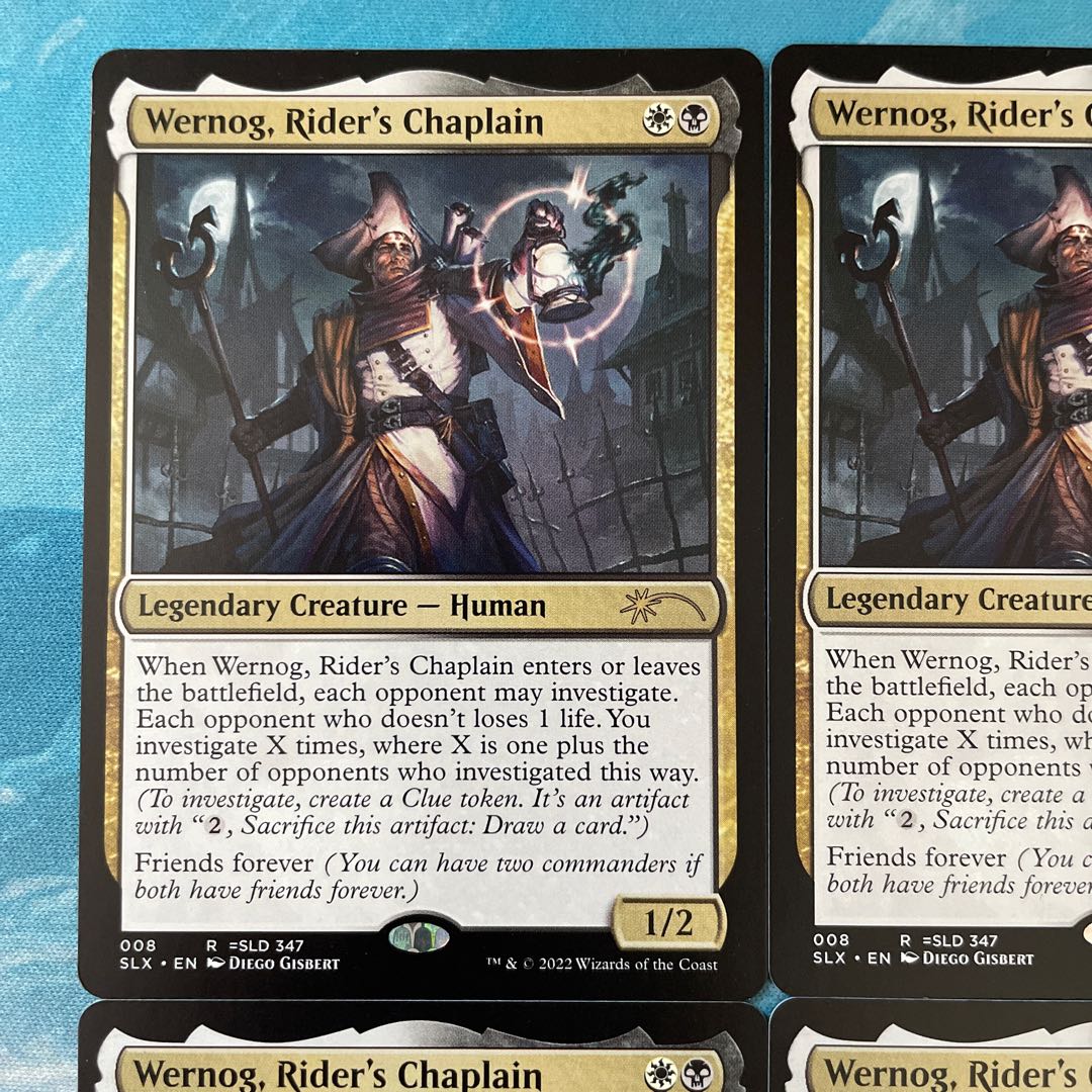 MTG 4 cards Wernog,Rider's Chaplain