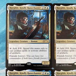 MTG 4 cards Hargilde,Kindly Runechanter