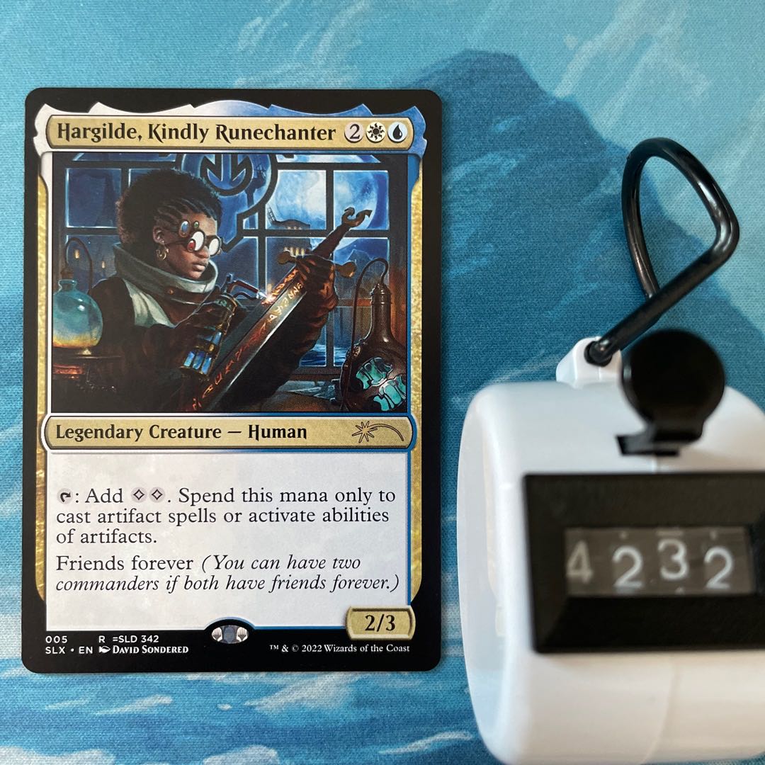 MTG 4 cards Hargilde,Kindly Runechanter