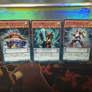 Yu-Gi-Oh Kendou Soul KAI-DEN Karate Soul KUROOBI Sumou Soul 1 each
