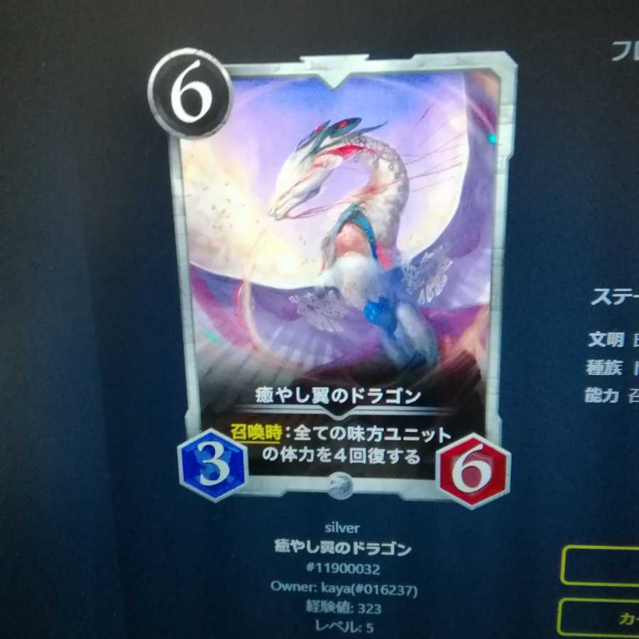 癒しの翼のドラゴン