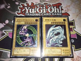 【レリーフ2枚セット】ブラックマジシャン　青眼の白龍