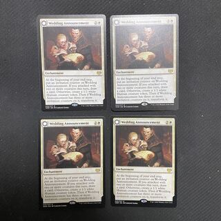 Wedding Announcement English 4-card set