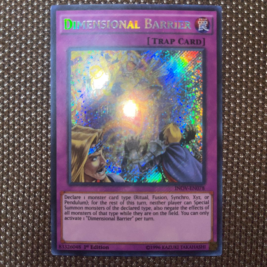 Yu-Gi-Oh Dimensional Barrier English (North America) Siku 1st 1 INOV
