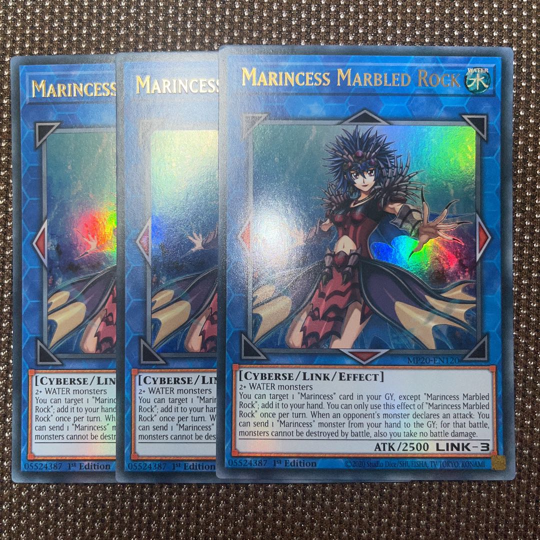 Yu-Gi-Oh! Marincess Marbled Rock EU Version (English) Ultra 1st 3 copies