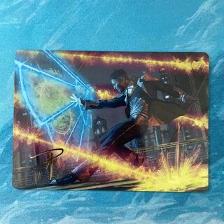 MTG Foil Stamped Art Card Winged Shield Operative