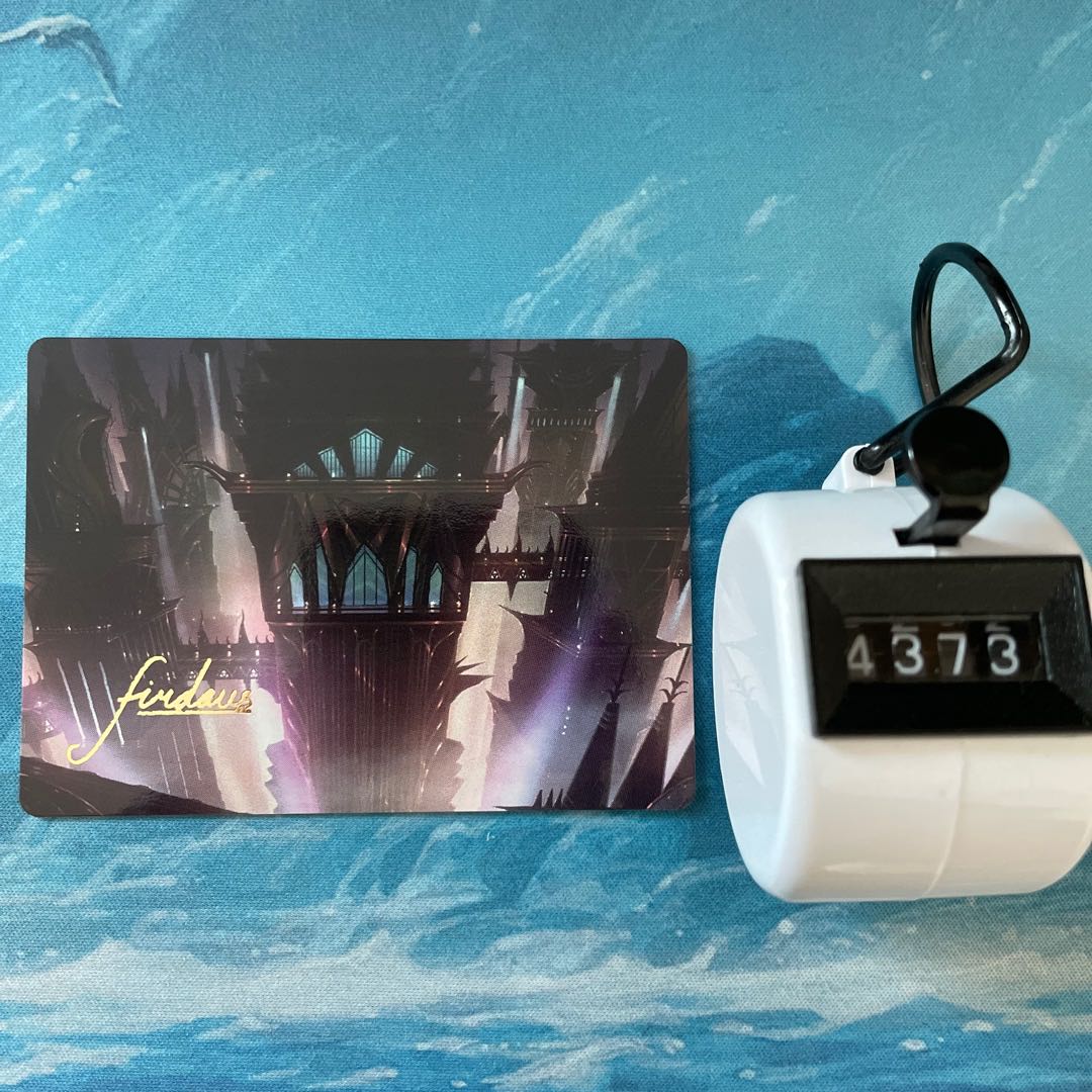 MTG 3 foil-stamped art cards Tianqiao Tower