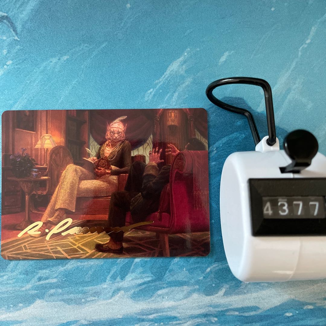 MTG foil-stamped art card, Fabine, the chief's gut